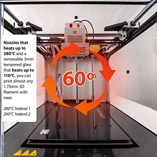 Kodak 3D Printer Portrait, White, 21.1 X 20.7 X 20.7 In #TOP6