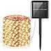 Produktbild Solar Lichterkette Aussen,20 m 200 LED Lichterkette Außen Wasserdicht KupferDraht 8 Modus Solarlichterkette Deko für Garten, Balkon, Terrasse, Tor, Hof, Hochzeit, Party [Energieklasse A+++]