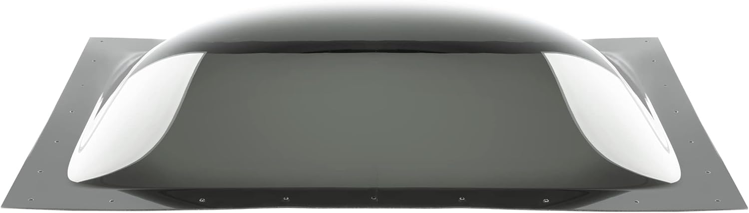 RecPro RV Skylight Outer Dome | 14" x 22" Universal Outer Skylight | Bubble Style (Smoke)