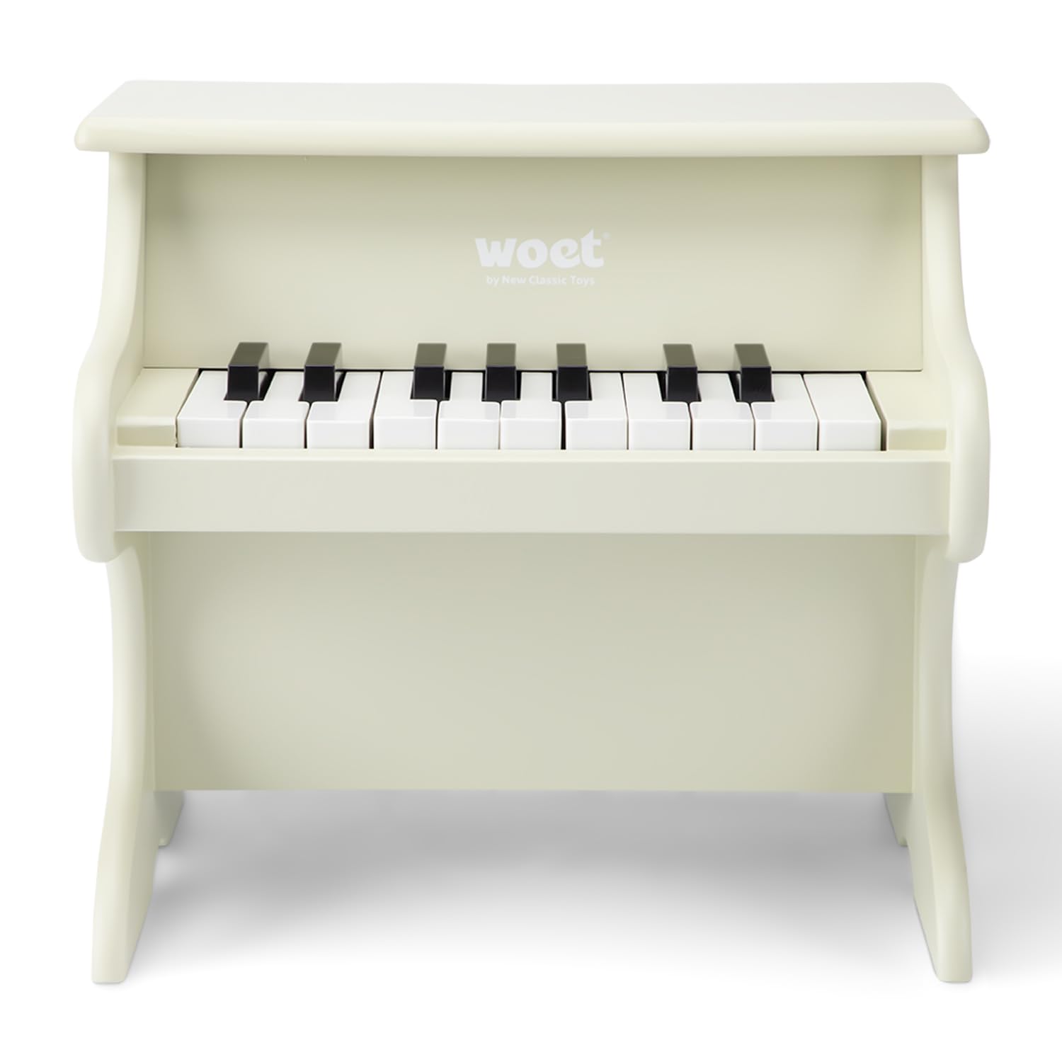 Woet Drewniany fortepian dla dzieci - edukacyjny instrument muzyczny z 18 klawiszami - Muzyczna zabawka do przebudzenia - z książeczką z piosenkami - od 3 lat - Prezent dla dziewcząt i chłopców