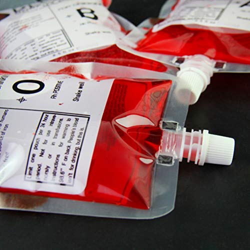 Cabilock 8 Pcs Saco de Sangue Do Dia Das Bruxas Sacos de Grau Alimentar Bebidas Suco Cocktail Saco d