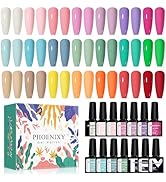 Phoenixy UV Nagellack Gel Set, 21 Farben Gel Nagellack Set Shellack Set für Nagel Design Gel Farb...