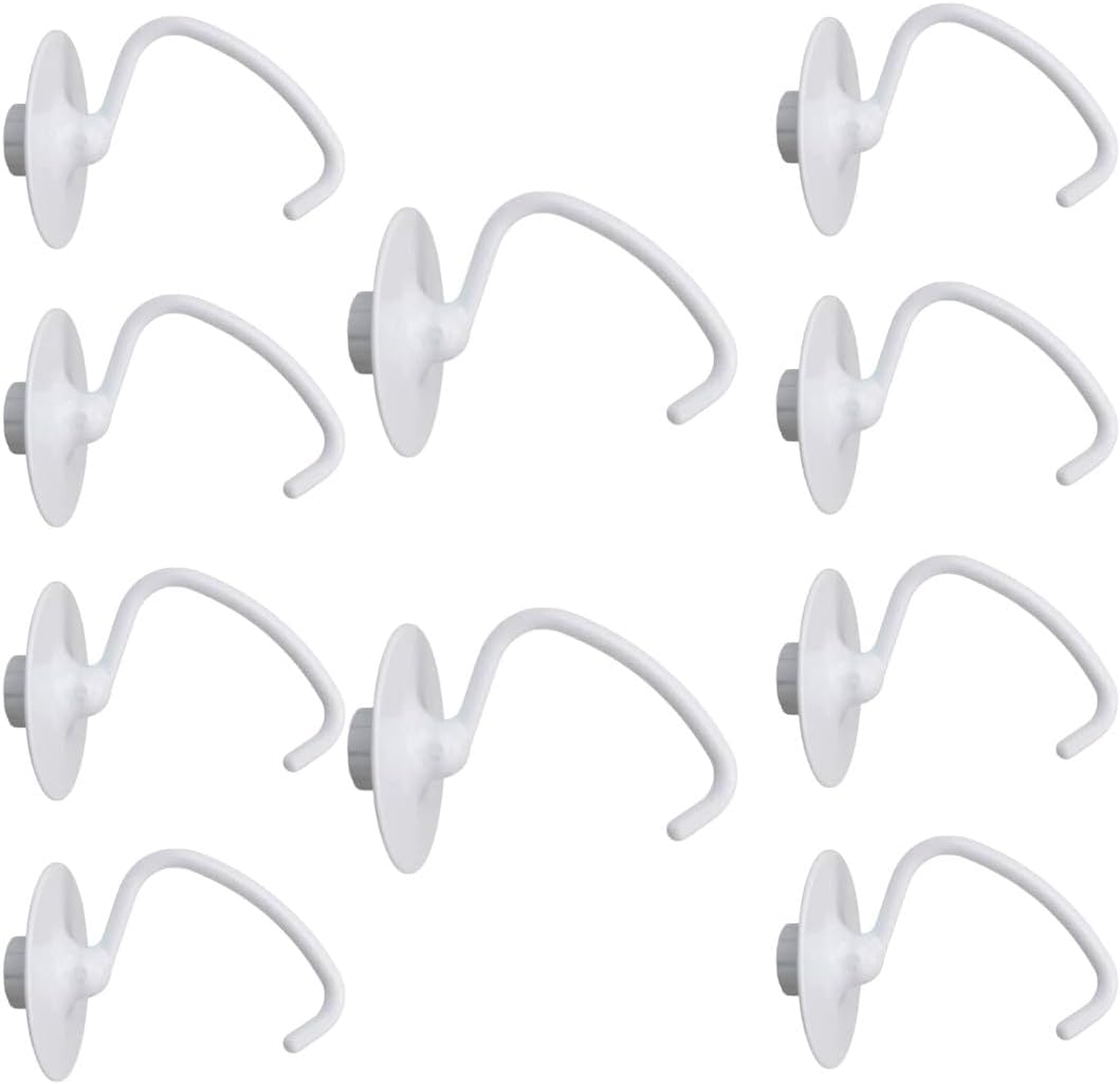 Replacement Part for Stand Mixer Coated 4.5 QT Dough Hook for,K45DH,SAW10674618 10-PACK Universal Repair Solution Replacement Component Home Appliance Upgrade Fix Solution