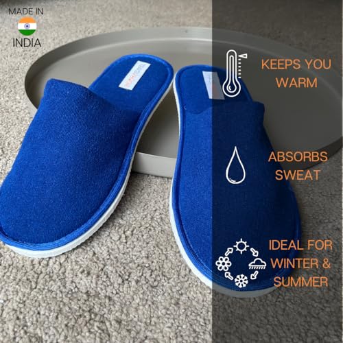 Image of Travelkhushi Unisex House Slippers For Winter & Summer Carpet Slippers for Bedrooms Indoor Home Slipper Comfy Soft Cozy Flip Flops