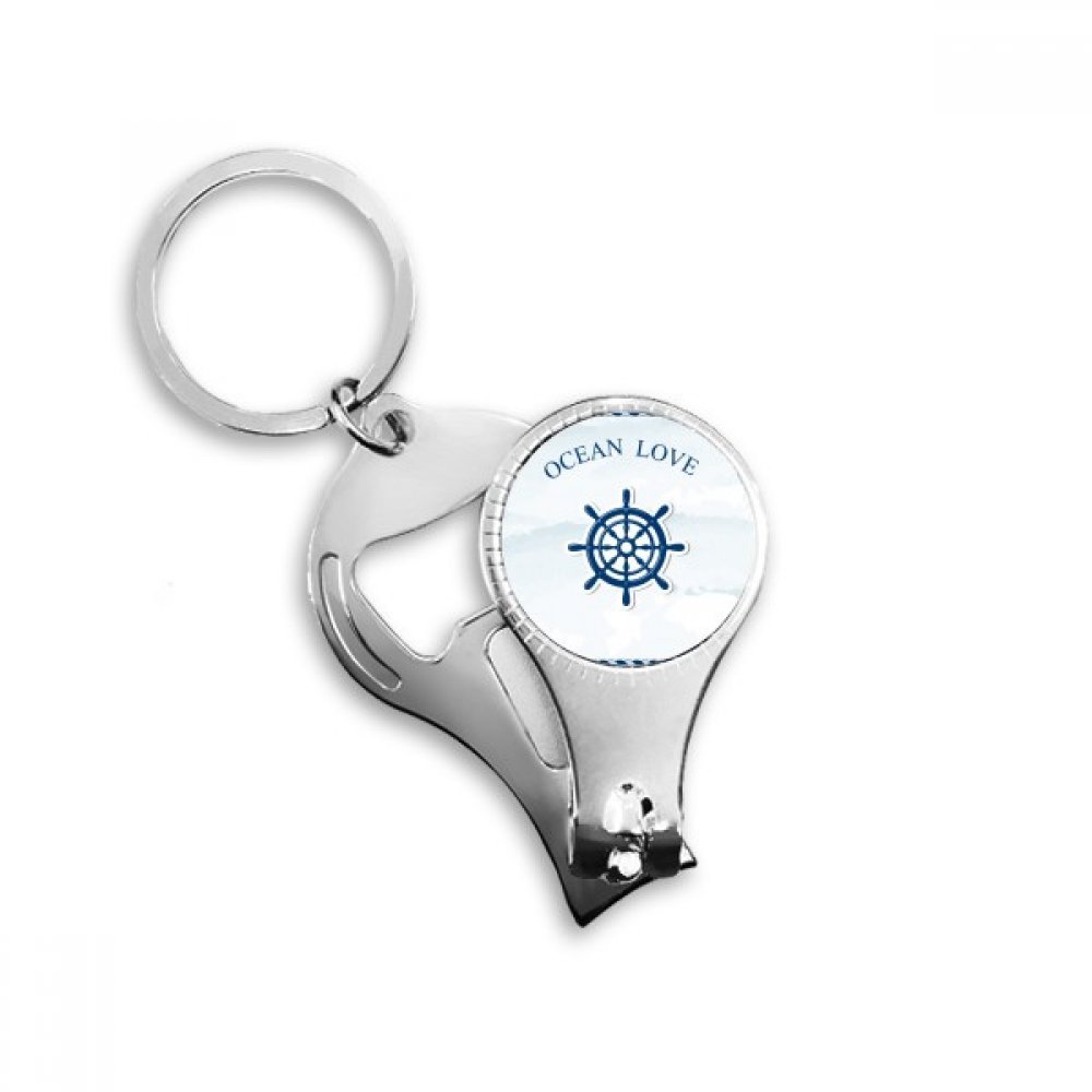 Porte-clés décapsuleur Godder Ocean Love Sea Sailing bleu qui ouvre vos bouteilles avec style