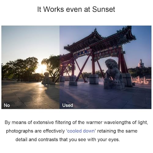 Image of GetZget 52mm Neatural Night Lens Filter Compatible with iPhone 13 /14 / 15 & Plus, Vivo X90 Mobile Cover, DSLR Camera (Neatural Night Filter, 52mm)