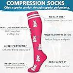 6 Pack Copper Compression Socks for Women and Men Circulation-Best Support for Medical, Running,Nursing,Athletic - Image 5
