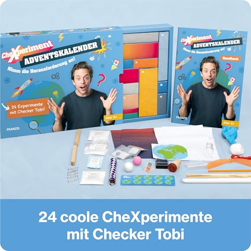 FRANZIS 67220 - CheXperiment Adventskalender: Nimm die Herausforderung an! 24 Experimente für den Advent mit Checker Tobi! – Ansicht 2