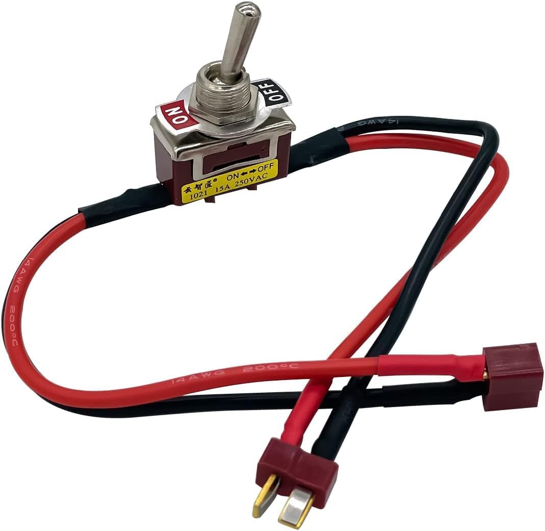 Nema On-Off Electric Power Switch with T Plug for RC Model Airplane Drone Car ESC Battery