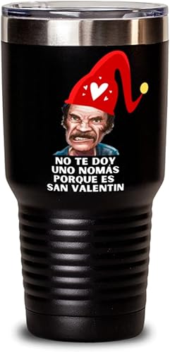 Regalo para san valentin vaso de vino y blanco no te doy una nomas