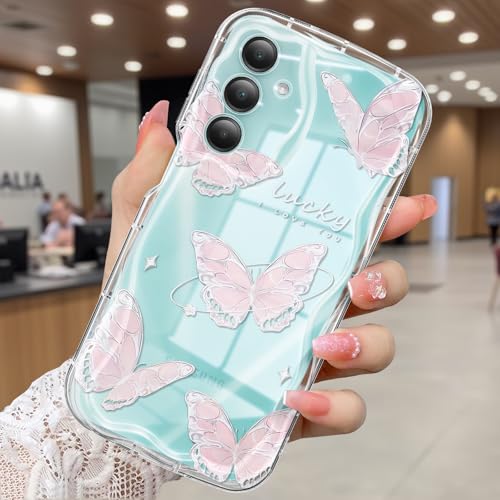 CASBST Compatible for Samsung Galaxy A16 5G Case, Pretty Butterfly Print Three-Dimensional Wave...