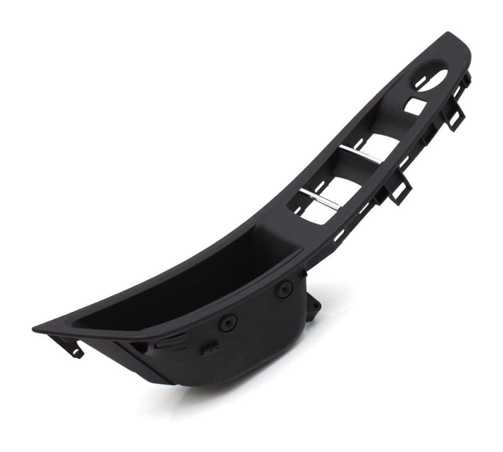 TYTYASS Inner Door Handle LHD RHD Car Interior Door Pull Handle Armrest Panel Trim for BMW 5 Series F10 F11 F18 520 523 525 528 530 2010 2011-2017(Svart,LHD)