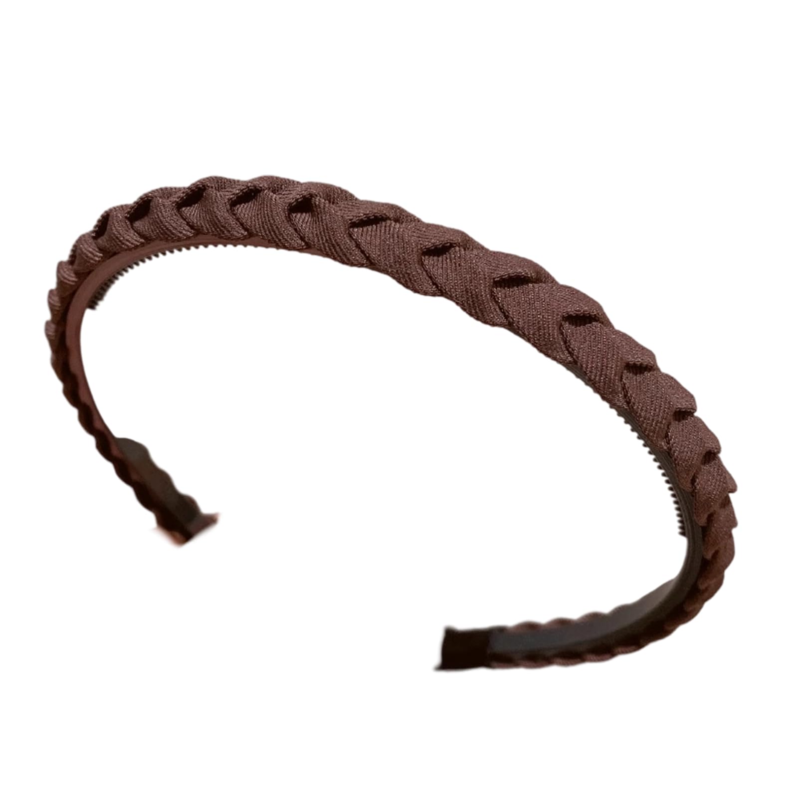 YUXITA Nonslip Braided Hairband with Grip For Skincare Face Washing Strong Hold On Side Bangs Hair Styling Accessories