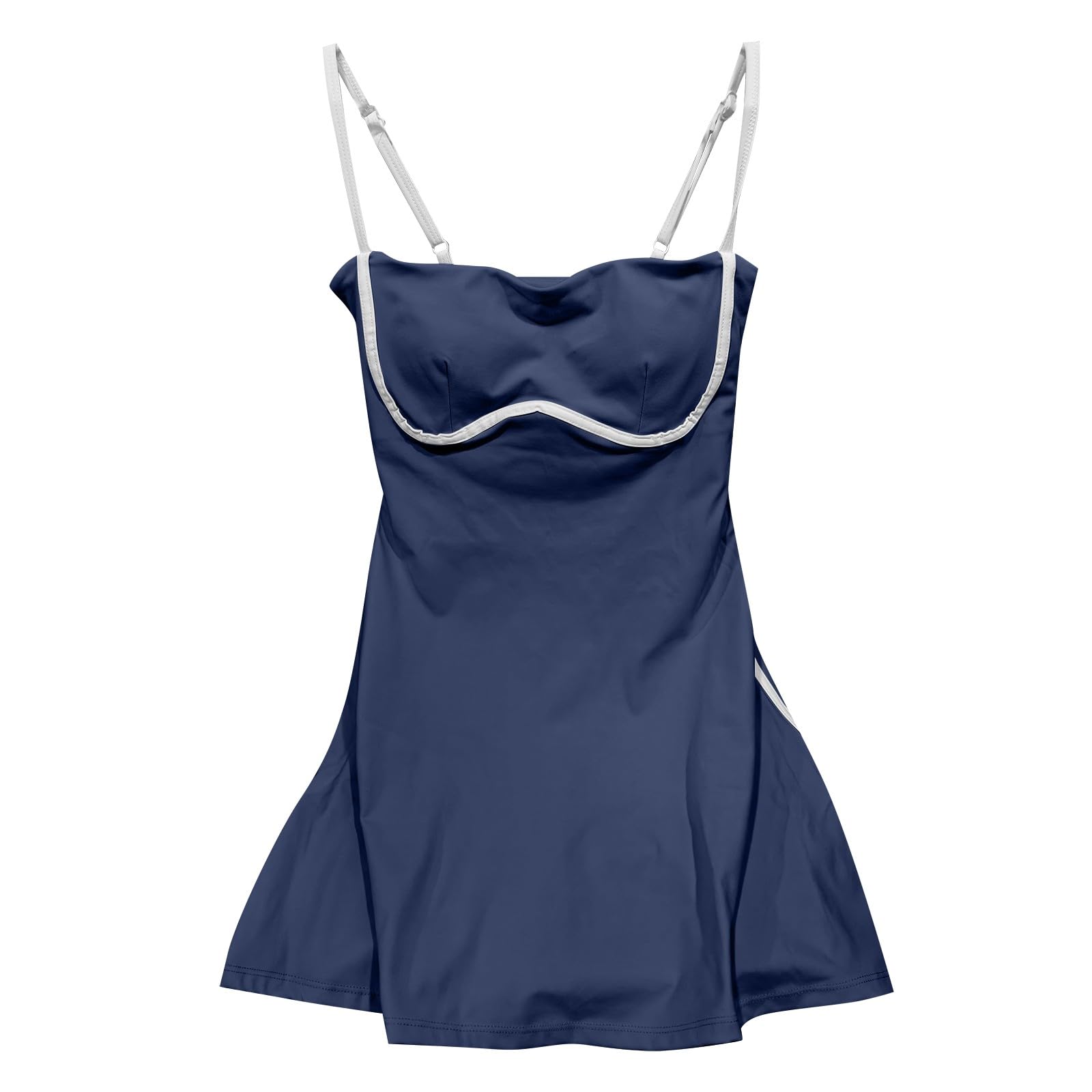 Générique Robe décontractée sans Manches pour Femme avec Soutien-Gorge intégré idéale pour Le Yoga Le Fitness et Les activités Sportives Confortable pour Un Usage Quotidien en été