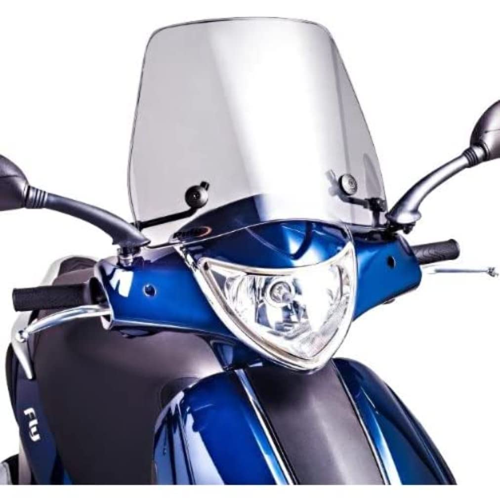 Puig 6533 Ore Parabrezza Piaggio Fly Trasparente/Traffic New Grigio Fumo - 4