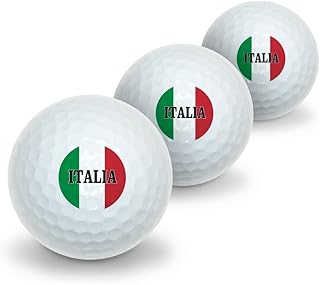 GRAPHICS & MORE Italia Italy Italian Flag Novelty Golf Balls 3 Pack