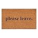 Calloway Mills Please Leave Doormat (Tan/Black, 24