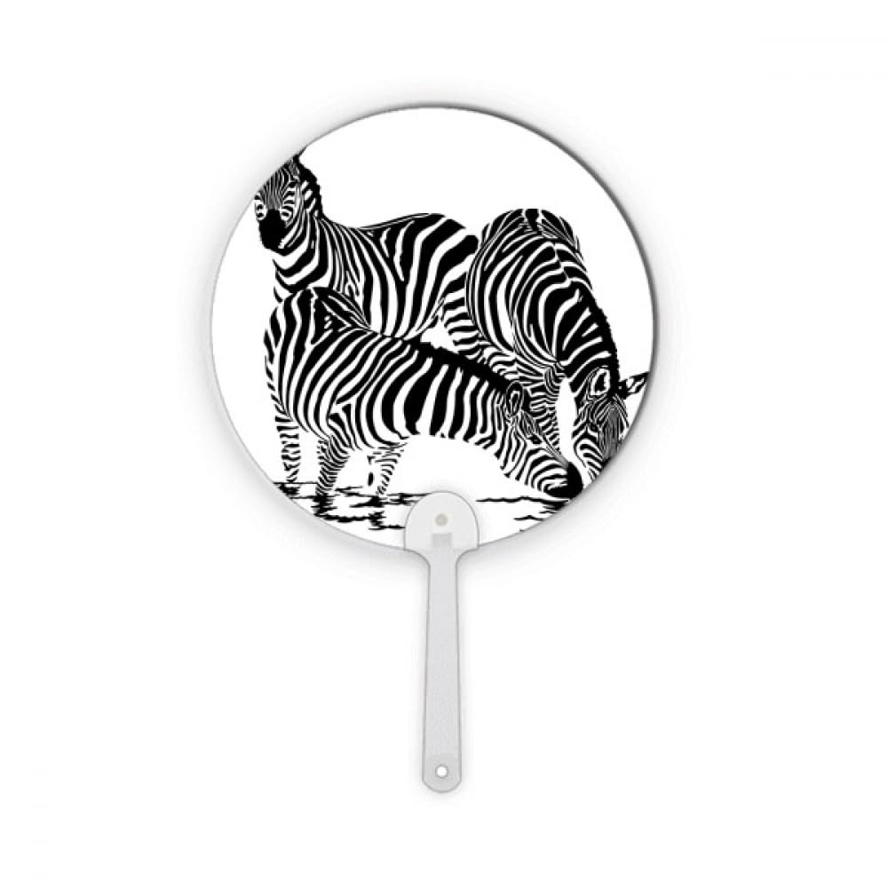 Éventail rond Pintos Art Déco objet d'artisanat et de mode haut de gamme