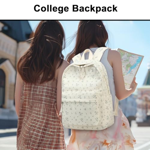Image of BTOOP School Backpack for Teens Large Corduroy Bookbag Lightweight 15.6 inch Laptop Bag for Girls Women Casual High School College