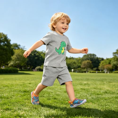 Image of FEETCITY Baby Boys Girls First Walking Shoes Infant Sneakers Crib Shoes Breathable Lightweight Slip On Shoes