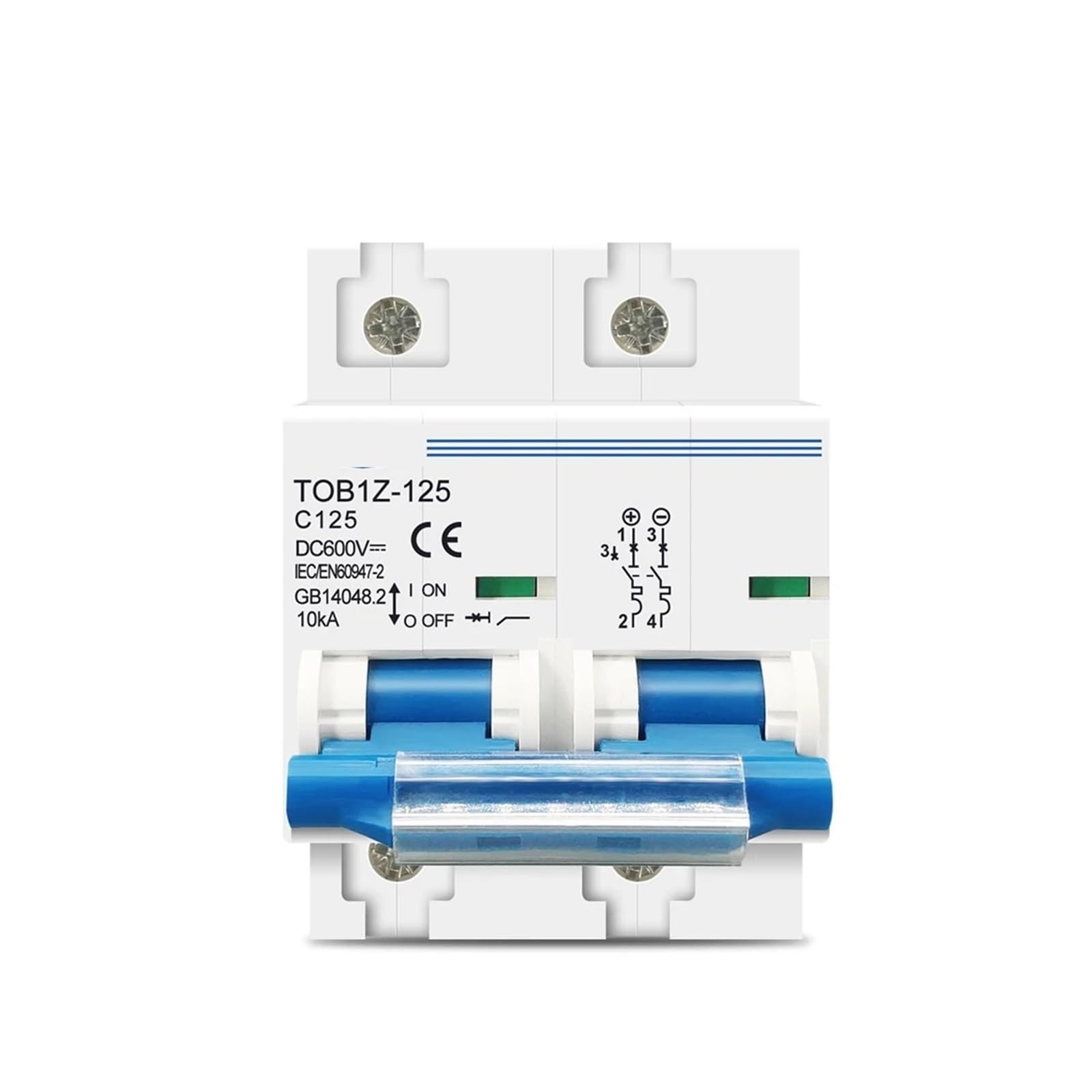 LEOTNNDQ 2P 125A 100A 80A 600V Circuit breaker FOR PV System C curve Battery Main Switch(80A)