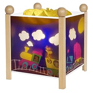 Trousselier 4337 Lanterna Magica Motivo Treno, Naturale