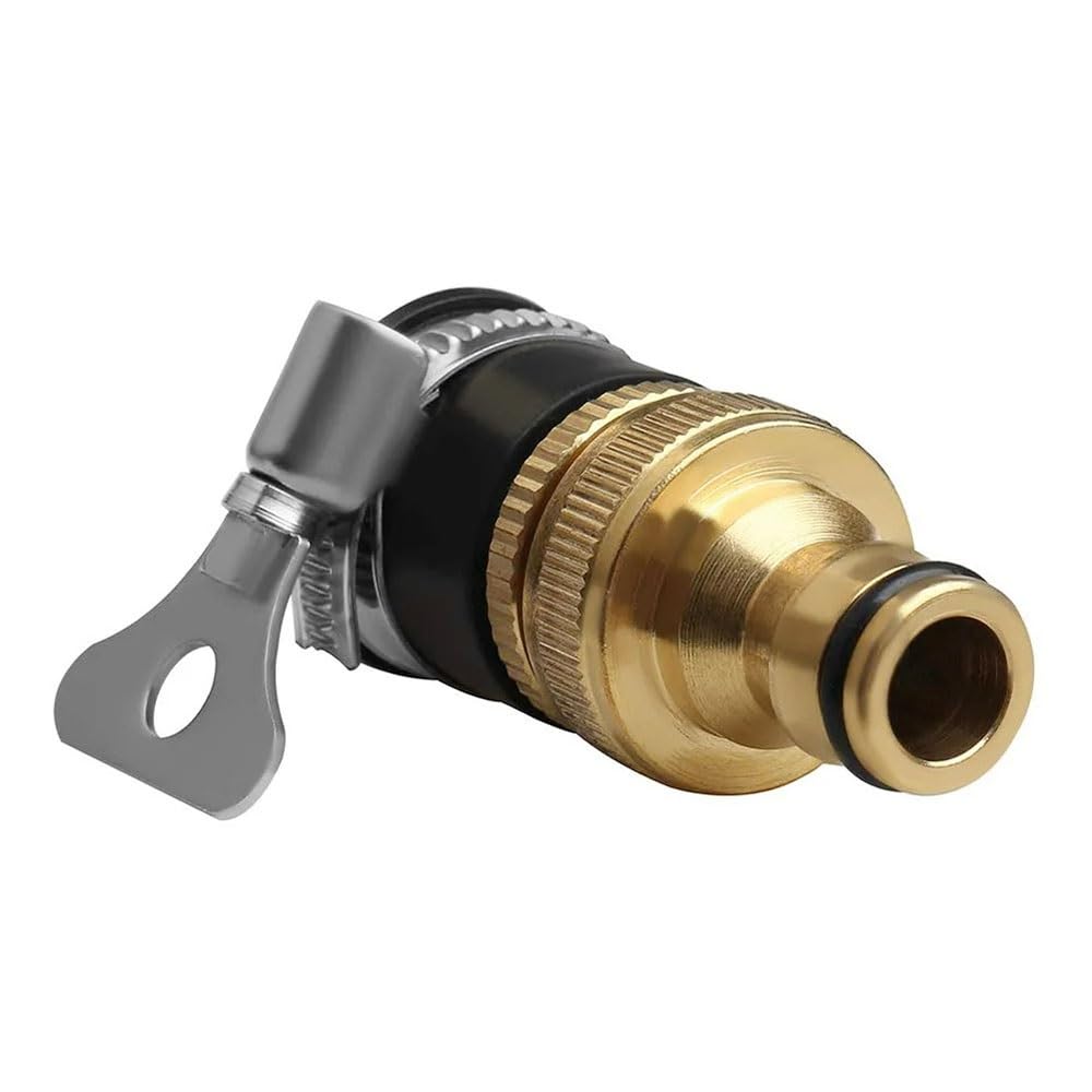 Conector de grifo de manguera, rosca de 1/2 "3/4" para jardín, conector de ajuste universal, boquilla práctica, lavadora, adaptador de grifo de cocina, latón rápido