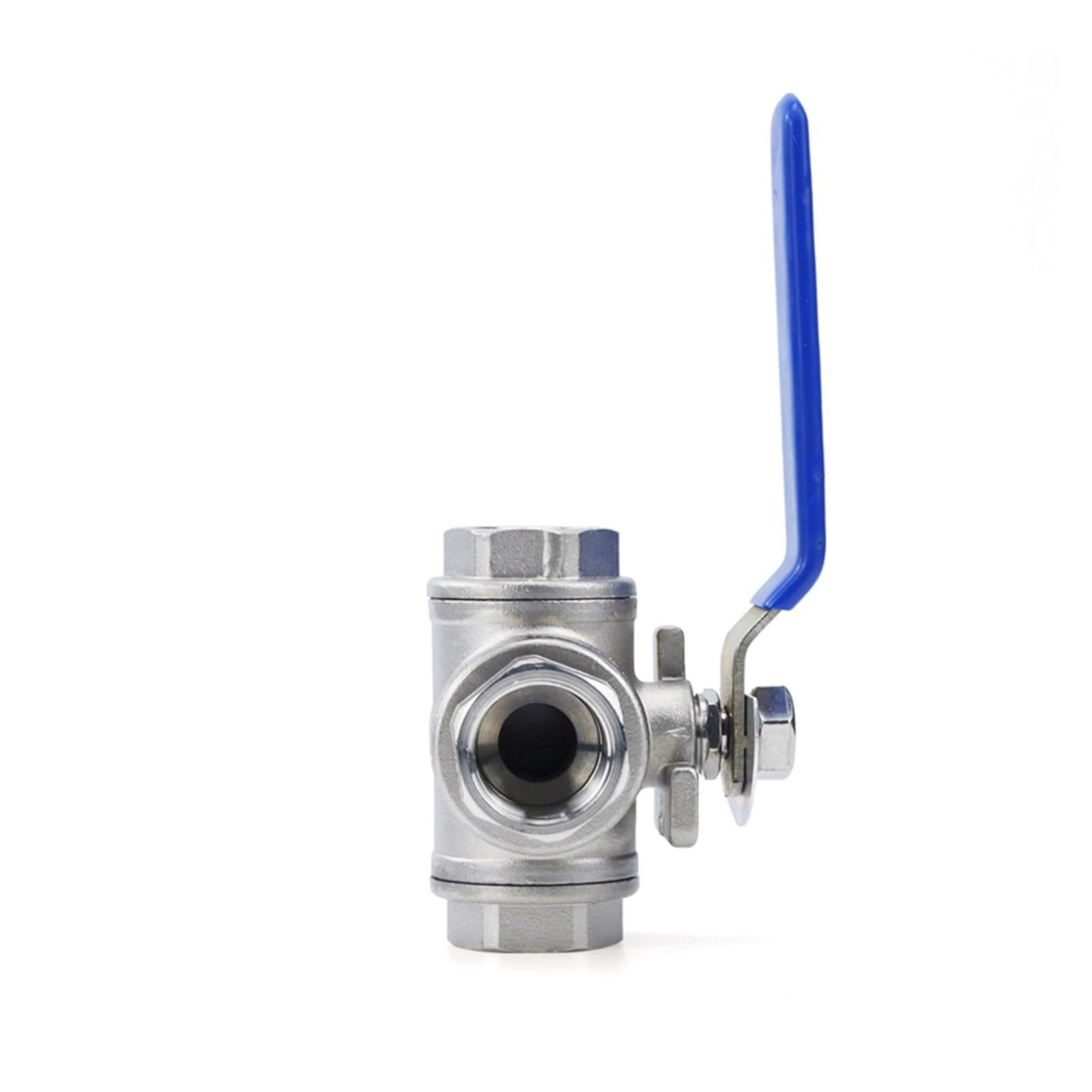 Ball valve, Trójdrożny zawór kulowy DN15 DN20 ze stali nierdzewnej gwint męski T/L typ 1/2 "3/4" do wody, oleju, powietrza, gazu,for Gas, Oil, Liquid, Water(DN20,L type)