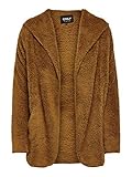 Small ONLY Damen ONLNEWCONTACT Hooded Sherpa Coat OTW Jacke, Rubber, S