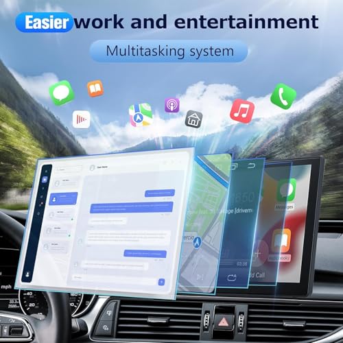 Image of Audio Wheels CarPlay & Multimedia Auto 9-Inch 1280P HD Car Android Display | Android 13 | TS-9 Processor | 2GB RAM & 32GB ROM + AHD Camera Included. (9 Inch)