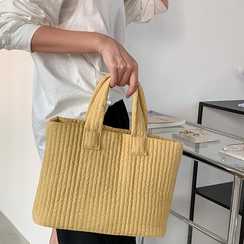 Sac à main unique en coton rayé au design matelassé original - 7