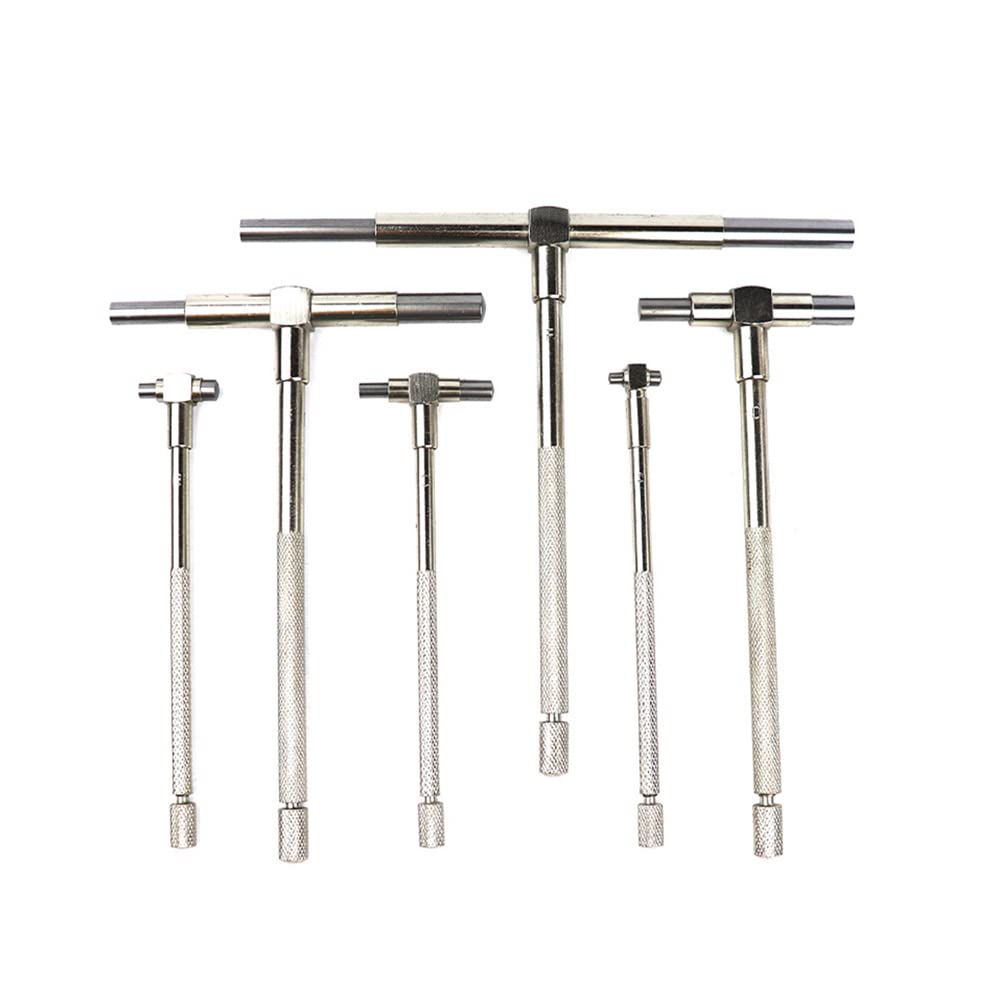 Jeu de jauges télescopiques de 8 à 150mm de diamètre intérieur réglable Jauge télescopique Jauges de trous Outil de mesure pour des mesures intérieures rapides 6 pièces/ensemble Jauge de petit alésage