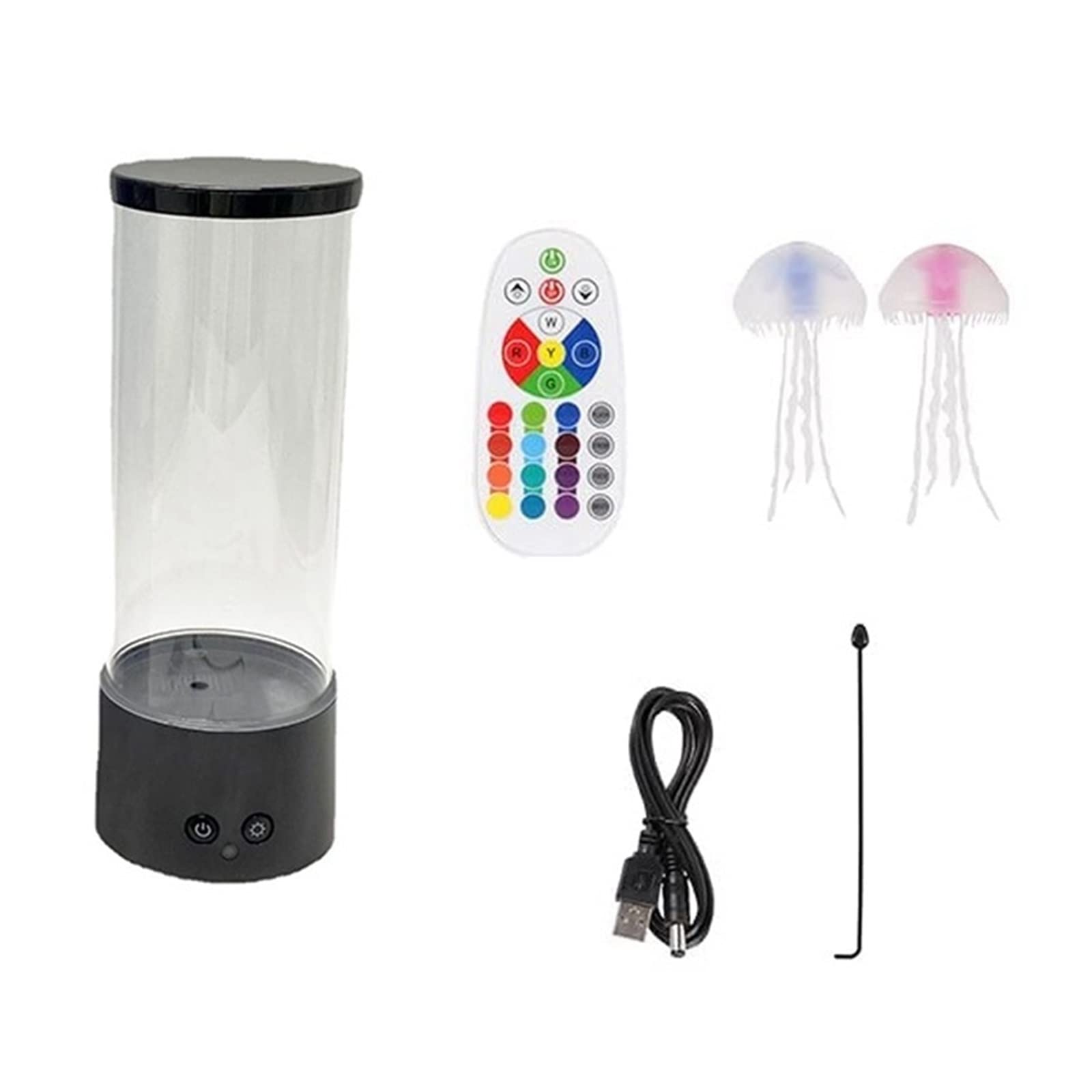 medusa lampada Lava Jellyfish, lampada da tavolo con telecomando, dimmerabile medusa luce notturna per decorazione domestica
