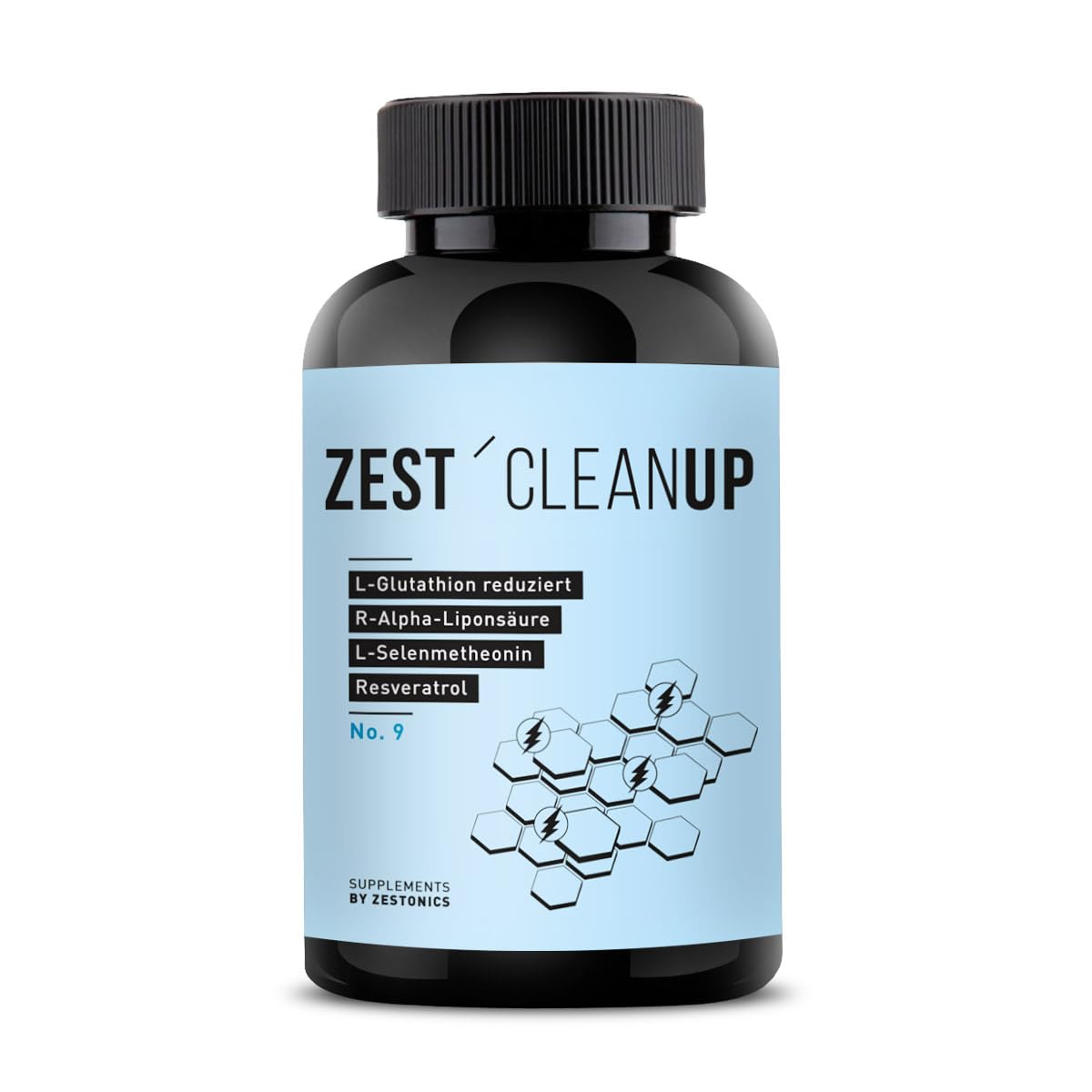 ZEST'CLEANUP - Glutathion-Mineral-Vitamin-Aminosäurekomplex (15 Zutaten) - 120 Kapseln