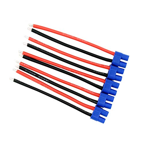 5 conectores hembra EC3 con cable 10cm 14awg BDHI miniatura 2