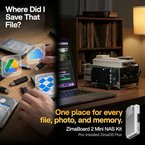 Image of zimaboard 2 832 2-Bay NAS /DIY Storage Mini Server | Build Your Own Cloud with Intel N150 | for Plex, Nextcloud, Home Lab & Development | Expandable, Open-Source Ready