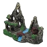 Yardwe Fish Tank Dekoration Kunststein Wasserfall Ornament Für Aquarien Künstlicher Felsen Für Fische Und Garnelen Stabil Und Langlebig Für Aquarienlandschaft