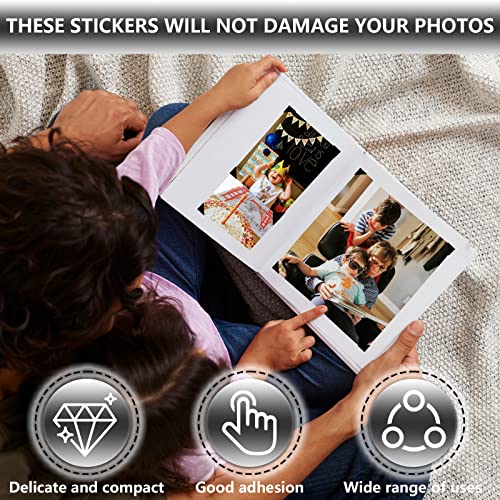 Photo Corner Sticker, 2040 Pcs Photo Corners Self Adhesive Stickers For Diy Scrapbook, Photo Album, Trip Journal, Memory Book（Black And White） #TOP2