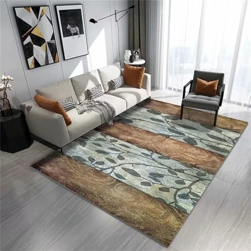 Tapis adolescent 120x160cm vert décoration ligne de canapé