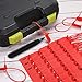1000 Pcs Plastic Tamper Seals Fire Extinguisher Tags Security Tags Seals Safety Numbered Zip Ties Labels Safety Disposable Self Locking Signage 250 mm Length (Red)