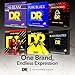 DR Strings Electric Guitar Strings, Black Beauties-Black Coated, 9-52 (BKE-7/9)