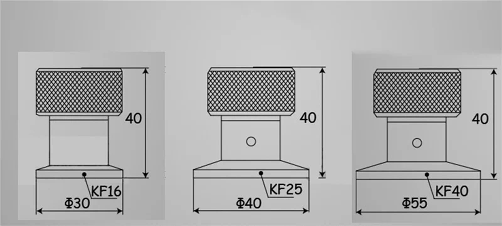 VáLvula Seguridad LatóN Válvula de ventilación presión vacío KF16/25/40 SS | Válvula de ventilación de presión de aire al vacío de acero inoxidable(KF40)