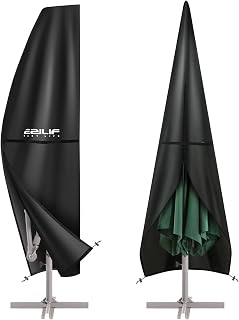 Ezilif Parasol Cover, 420D Oxford Cantilever Parasol Cover Waterproof/Windproof/Anti-UV, Parasol Covers Fit for 2.5-3.5M Garden Umbrellas(265*40/70/50CM), Garden Umbrella Cover With Contraction Rod