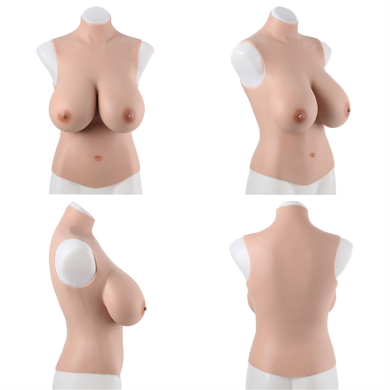 Prothèse Mammaire En Silicone Réaliste ZCOINS – Taille 2XL, Couleur Chair, Neuf Avec étiquettes