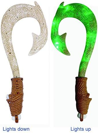 Evursua Pretend Play Moana Maui Fish Hook Lights up Music,Moana Toys for Boys Toy Activity Roleplay Sets