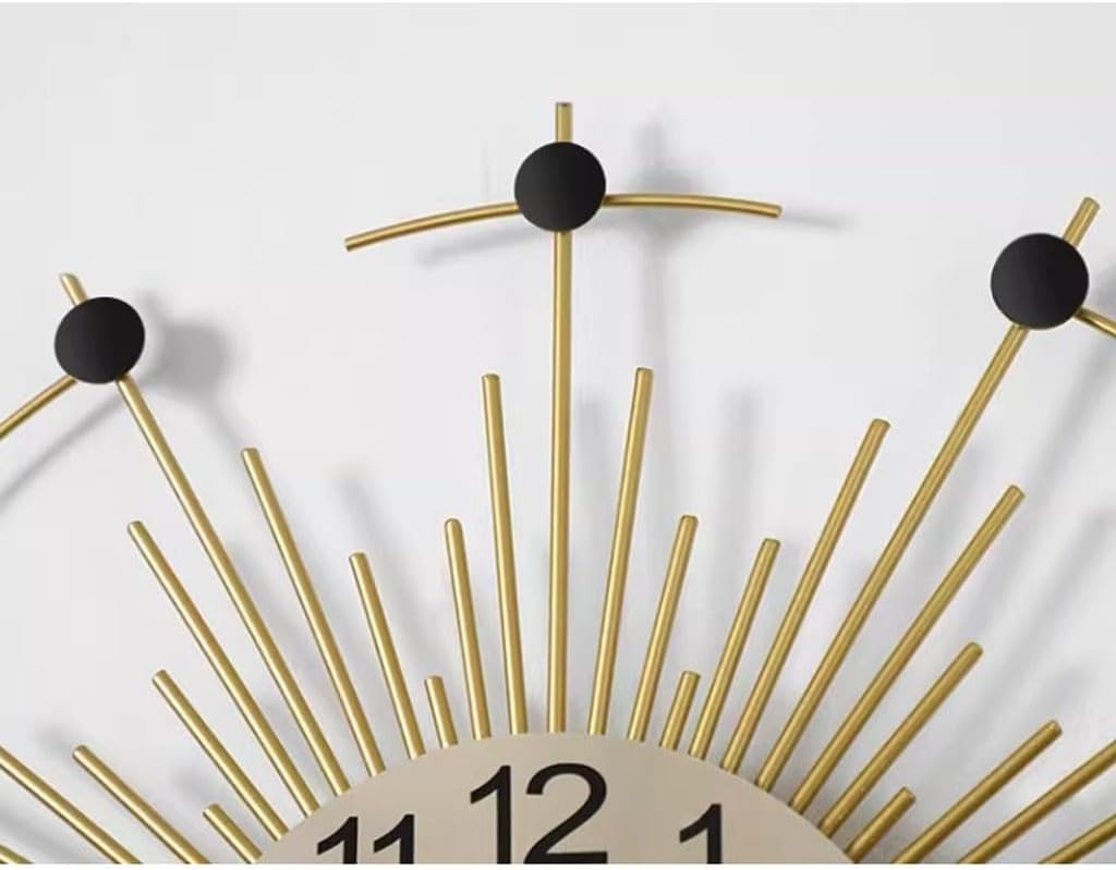Wall Clock Creative Clock Wall Clock Living Room Fashion Home Decoration Wall Clock Light Luxury Art Wall Clock Clock for Wall(Small)
