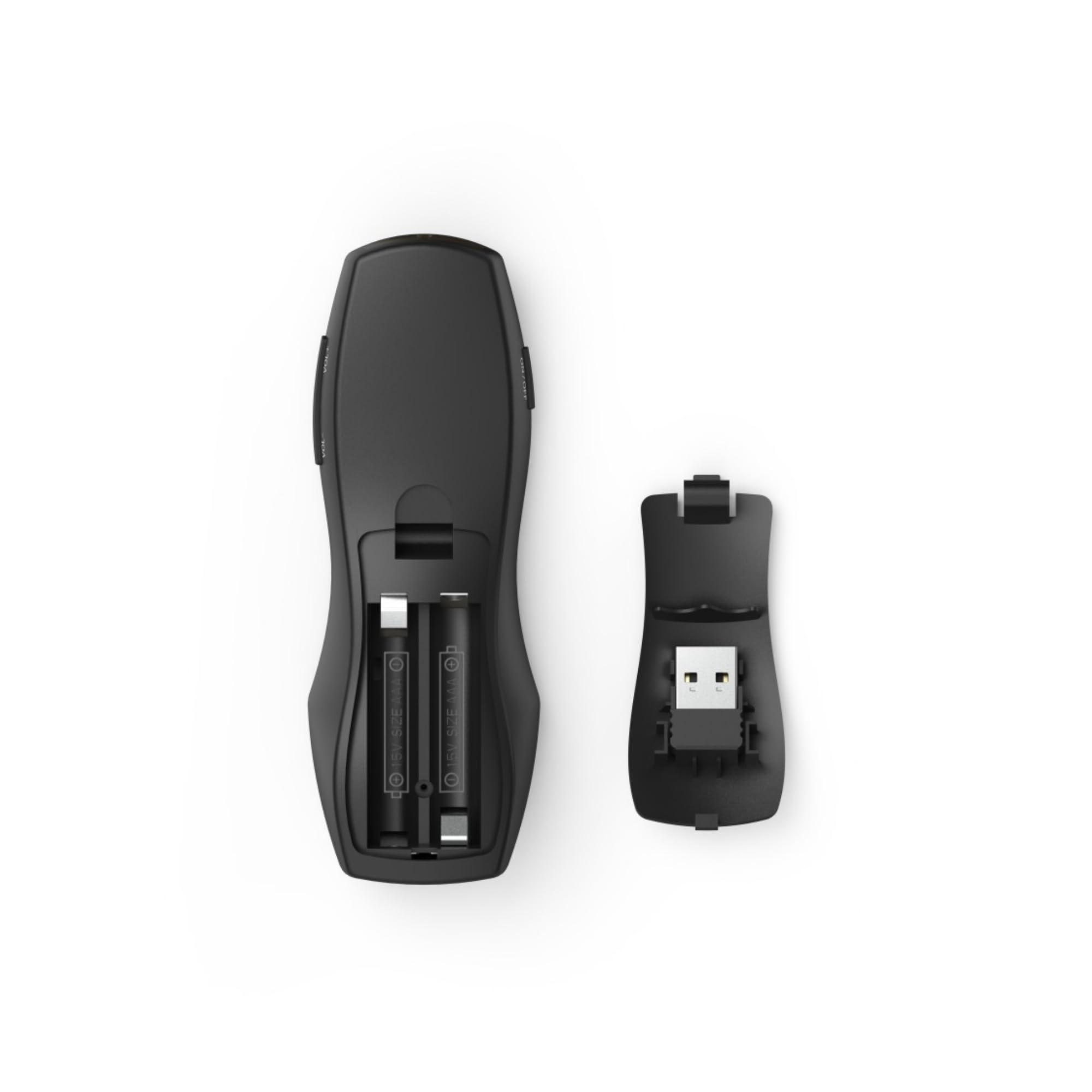 Hama X-Pointer 6in1 Télécommande Pointeur Laser - 6 en 1, Laser Rouge, Fonction Air Mouse, Technologie Smart-Link, sans Fil 2.4 GHz - pour présentation Powerpoint - Noir
