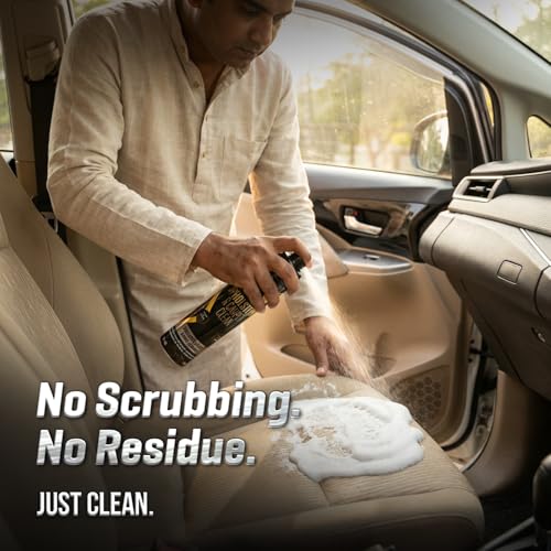 Image of Diamondbrite Upholstery Cleaner Foam Spray 400ml | Car Interior, Sofa & Carpet Cleaner | Fabric, Leather & Vinyl Stain Remover | Quick Dry Foaming Cleaner with Odour Removal