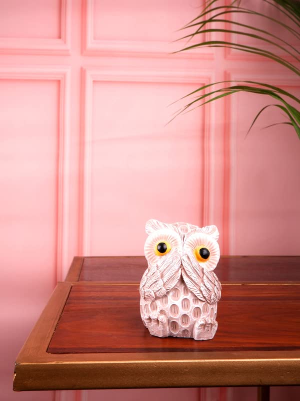 Image of THE WHITE INK DECOR Premium owl Figurine Set of Three