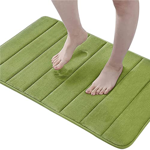 Tapis de bain antidérapant en mousse mémoire de forme grand format lavable